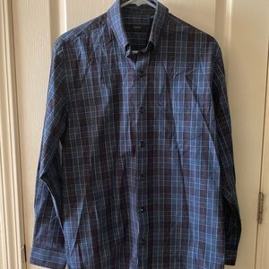 Arrow Blue and Grey Plaid Shirt